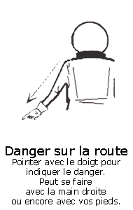 Signe Danger sur la route