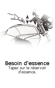 Signe besoin d'essence